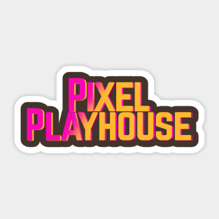 Pixel Playhouse Multicolor Logo Sticker